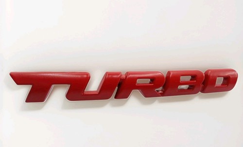 Turbo metall aufkleber auto - turbo,