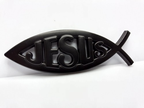 Jesus fisch metall kfz - 3d,